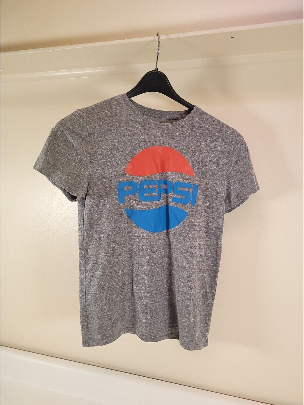 pepsi t shirt small grey graphic tee